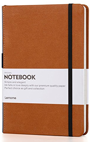 Lemome Blank Notebook Sketchbook with Premium Thick Paper - Dividers Gift - Hardcover Plain, A5, 8.4 x 5.7 inch