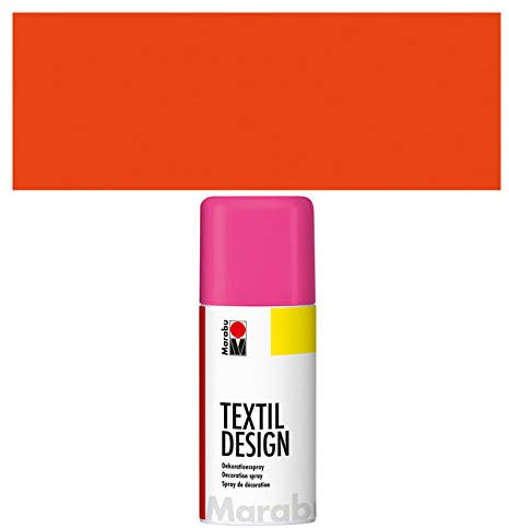 CREATIV DISCOUNT® NEU Marabu Textil Design Spray,150ml, Neon-Orange