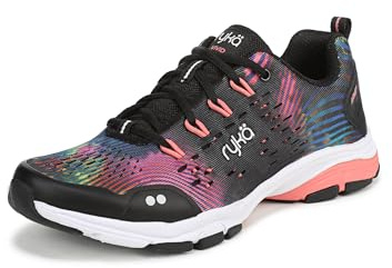 Ryka Women's Vivid RZX Cross Training Shoes Black Tie Dye 10 W