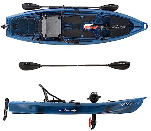 Atlantis Kayak-Canoa DRAKI PRO 320 cm Blu - Pedali ad Elica