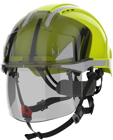 Industriekletterhelm EVO® VISTAshield® Dualswitch™ gelb/Rauch ABS