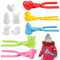 Zkaoai Schneeball Former, 5 Stück Sandball Schneeball Clip, Schneeball Maker Spielzeug, Schneeballzange, Schneespielzeug Kinder, Schneeballformer, Outdoor Spielzeug für Kinder zum Spielen im Schnee