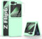Astter for Samsung Galaxy Z Flip 6 Case with Screen Protector Galaxy Z Flip6 Hard PC Silicone Slim Anti-Scratch Shockproof Protective Cover for Samsung Flip 6 Phone Case-Green