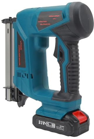 Elektrischer Brad-Nagler, Kabelloses Elektrisches Nagelpistolen-Set, Elektrischer Tacker, 100 Nägel Kapazität, mit -Ladegerät für Heimpolster, Holzbearbeitung, DIY-Projekt