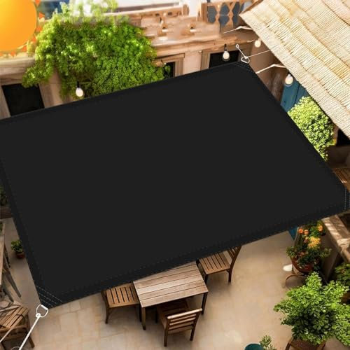 Tenda parasole rettangolare, 3,5 x 9,5 m, anti UV, antivento e antipolvere, copertura per giardino, patio, prato, attività all'aperto, protezione all'ombra