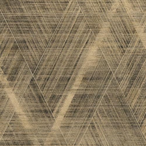 Profhome Papier peint motif chevrons 388245-GU papier peint intissé (TNT) or noir bronze 0,53 m x 10,05 m / 5,33 m2