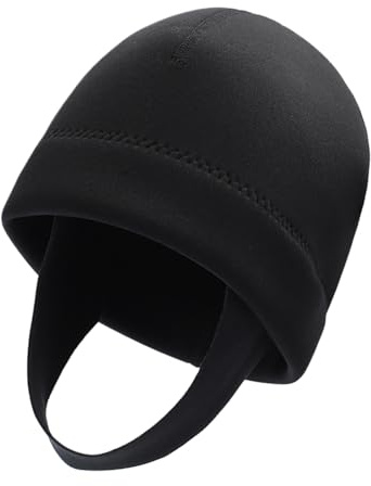Cagoule Néoprène pour Homme Bonnet de Plongée 2 mm Anti-UV à Jugulaire pour