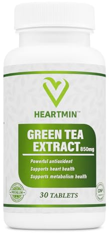 Green Tea Extract 850mg – High Strength Antioxidant Supplement with EGCG – Natural Energy, Metabolism & Weight Management Support – Green Tea Tablets for Men & Women – 30 Tablets