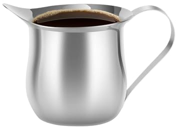 Ylnailky Bicchiere Frullatore per Latte, Bricco in Acciaio Inossidabile per Schiumare Latte, Accessorio da Bar per Caffè e Arte per Casa Viaggio Ristorante Cucina