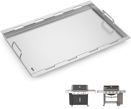6789 djup grillinsats i full storlek för Weber Genesis 400 & Genesis II 400 grillar – Passar E-415, S-415, E-425, E-435, S-435, SPX-435, EX-435, LX E-440, LX S-440, platttopp BBQ-tillbehör, rostfritt