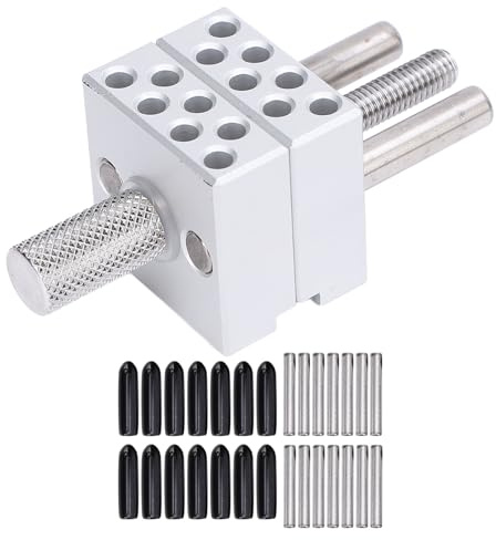 Mini morsa per creazione di gioielli ed elettronica - Pratico strumento in metallo con diametro di serraggio massimo di 30 mm e 14 aste in acciaio inossidabile - Dispositivo