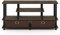 Furinno Soporte De Tv Columbia nogal / negro / marrón oscuro.