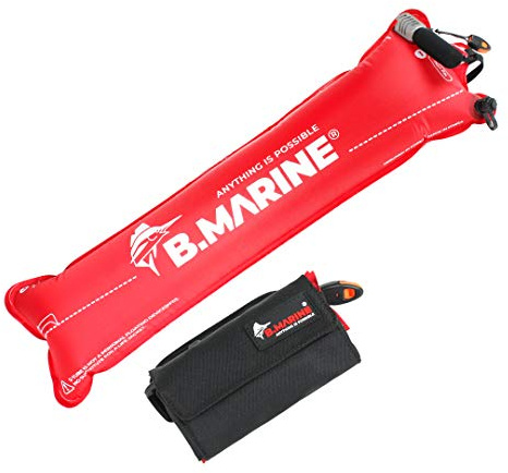 B.Marine S-Tube Resuasable Manual Inflatable Life Jackets, Vest, Belt for Water Sports. Life Tube, Buoyancy for Individuals Weighing Up to 220 lb