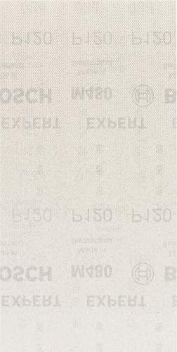 Bosch 10x EXPERT M480 Sanding Net (for Paint on wood, Hardwood, Ø 115x230 mm, Grit 120, Professional Accessory Orbital Sander)