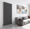 Radiator Horizontal Vertical Designer Flat Panel Central Heating Radiator 1800mm Height (1800x680mm Double, Anthracite)