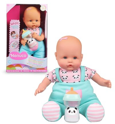 Nenuco - Biberón Mágico, Muñeco bebé blandito, el líquido del biberón desaparece Cuando el bebé se lo Haya Terminado. para niños y niñas a Partir de 10 Meses, (Famosa NFN86000)