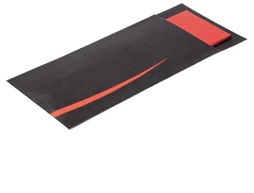 Europochette Vintage Cutlery Pouch with Black Napkin, Pack of 100 | Includes white cutlery pockets and pre-inserted 2-ply napkins to speed up table setting in busy restaurants and catering.