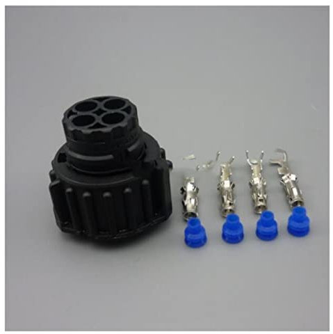 1 sede 4 pin rotondo compatibile con Howo A7 Connettore automatico con tappa del sensore di velocità contachilometri 1-967325-1 con guaina del cavo 965783(1sets female)