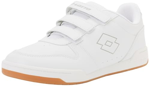 LOTTO Titanis VL, Scarpe da Ginnastica Unisex-Adulto, White Lt Grey, 43 EU