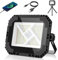 CLV Foco LED Recargable 200W, 20000mAh Luz de Trabajo Portátil USB 4 Modos 2 Brillo Luz Led Recargable Carga Solar/USB Foco LED Bateria Magnética Impermeable IP66 para Camping Construción Garaje