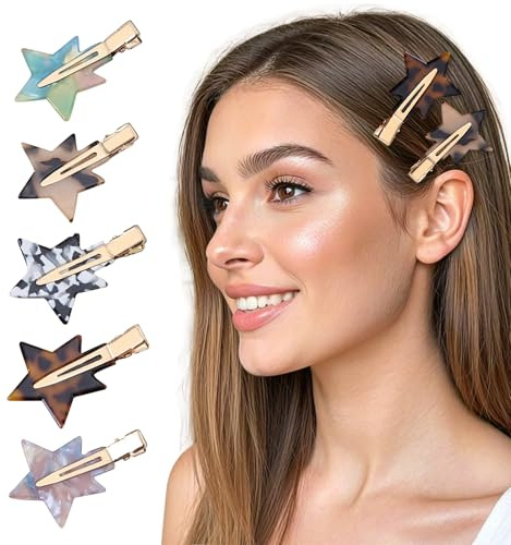 SECRET AROMA 6 Pezzi Fermagli Per Capelli Senza Piega, Mollette Capelli Donna,Fermacapelli in Plastica per Capelli senza Piega per Acconciatura per le Ragazze le Donne e Styling dei Capelli