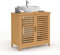 IDMarket - Waschbeckenunterschrank Badezimmer Bambus BEA