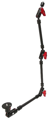 Fockety 31 Tums Justerbar, Ledad Magic Arm Med 1/4 3/8 Tums Gannga, Ledad Magic Arm Kamerafäste För DSLR Kamerarigg, LCD Skärm, Led Lampor, Blixtlju, Mikrofoner, Smart Telefon
