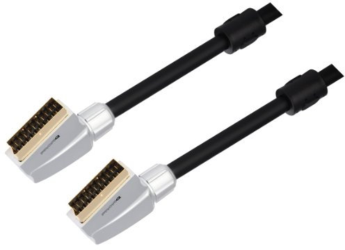 Scan Part Profi Q Scart Verbindungskabel (24k vergoldet, doppelt abgeschirmt, 1,5m)