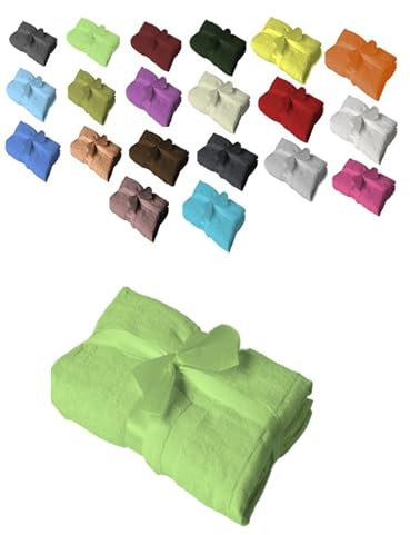 EXKLUSIV HEIMTEXTIL Handtuch Spar Set Baumwolle 700 g/m² Apfelgrün 4 x Badvorleger 50 x 80 cm