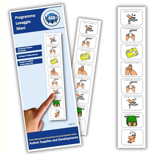 Programma Lavaggio Mani –Agenda Visiva Bambini Autismo –Vasino –Igiene Personale –CAA Giochi Montessori/Educativi –Ludattica–Regali Autistici–Italiano