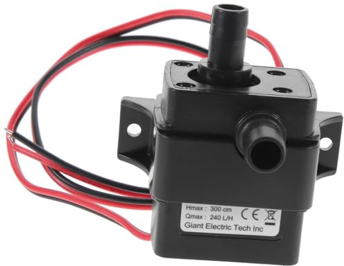 UKCOCO Wasserpumpe Klein Wasserpumpe Klein Tauch Wasserpumpe- DC 12V Bürstenlosen Wasserpumpe Mini Pumpe Pumpen 240L/ H Tauch Pumpe für Aquarium Teich Hydrokultur Zimmerbrunnenpumpe