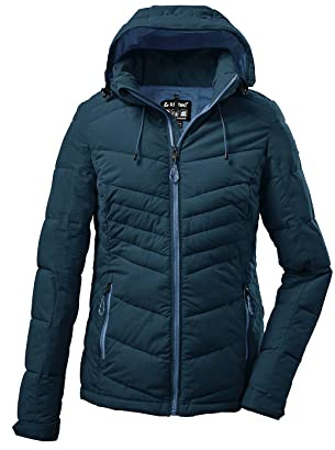 Killtec womens Veste effet duvet avec capuche zippée KOW 149 WMN QLTD JCKT, pétrole, 40, 37420-000