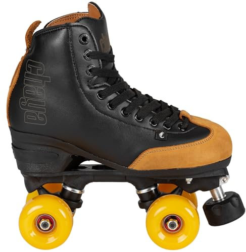 Chaya Rollschuhe Chaya Rental - Roller Skates für Damen und Herren im Retro-Look für Roller-Disco - Roll-Schuhe in Schwarz