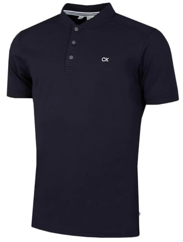 Calvin Klein Mens Blade Collar Polo Shirt - Navy - XL