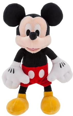 Disney Store Official Mickey Mouse Mini Bean Bag Plush, 21cm/8”, Small Stuffed Toy Mouse, Suitable for Ages 0+