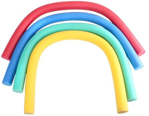 HoveeLuty Lot de 4 Frites de Piscine, 150 cm, en Mousse Souple EPE, 4 Couleurs, imperméables, à Forte flottabilité, pour Enfants et Adultes, Bon marché
