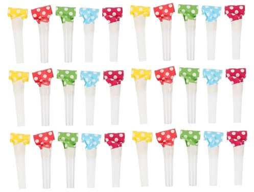 ABOOFAN 30 Pezzi Trombette da Festa Noisemakers e Fischietti per Compleanni Matrimoni e Celebrazioni Leggere e Pratiche Atmosfera Festiva Garantita