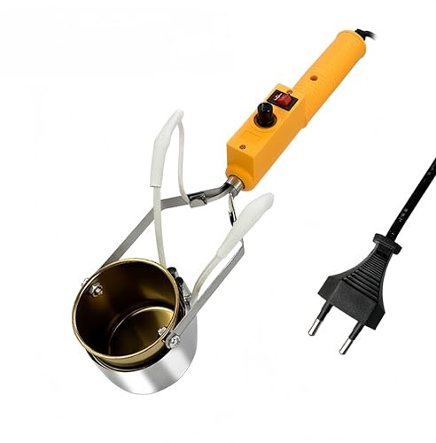 Pot de fusion de plomb portable, plage de température de 150 à 450 ℃, chauffage rapide en 3 à 8 minutes, idéal pour faire fondre l'étain, le plomb, la colle et la cire (150W)
