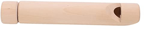 RASTKY Giocattolo per Flauto in Legno, Strumento Educativo per Il Cambio di Voce Push Push per Bambini, Flauto in Legno Massiccio per L'allenamento Vocale (Naturale)
