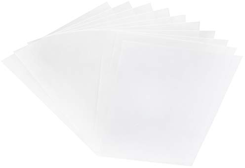 Fafeims Shrink Plastic Sheets, 10Pcs Paintable White Heat Shrink Film for DIY Crafts Jewelry Keychains Kids Children Art Activities and Educational Toys