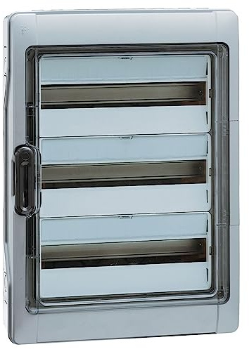 Legrand, Plexo Feuchtraumverteiler, Sicherungskasten, Aufputz, IP65 - IK09, 3-reihig, 36 Module, Innen- und Außenbereich, Nachrüstbar, Schutzklasse II, -20 - +70 °C, 622 x 340 x 161 mm, 601983