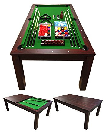 Green Star pool table with table top, 7 ft