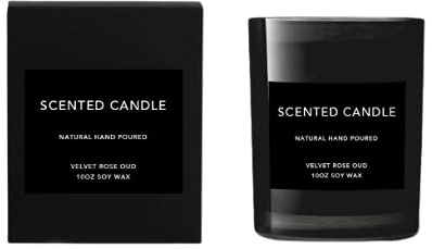 N.1 Luxuriöse Duftkerze im Soja-Glas – stark duftend und langlebig | Duftkerze | natürlich handgegossen | 280 g Sojawachs, Samt-Rose Oud und Tabak, Oud-Holzduft – 600 g, 40–55 Minuten Brenndauer