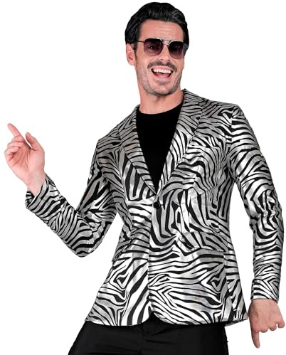 W WIDMANN MILANO Party Fashion - Giacca da Festa per Uomo, Costume Anni '80 per Carnevale, Festival e Feste