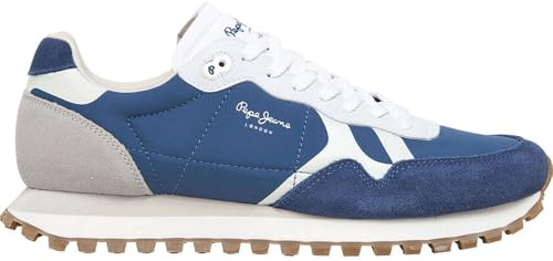 Pepe Jeans Brit-on Master M Herren-Sneaker, Marineblau, 43 EU