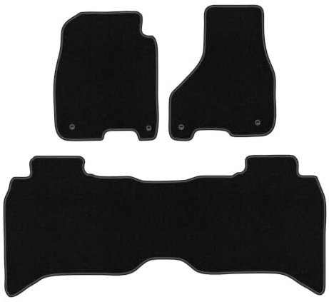 BASIC svarta velourmattor till: Dodge RAM DS DJ 1500 pickup (2012-2020)