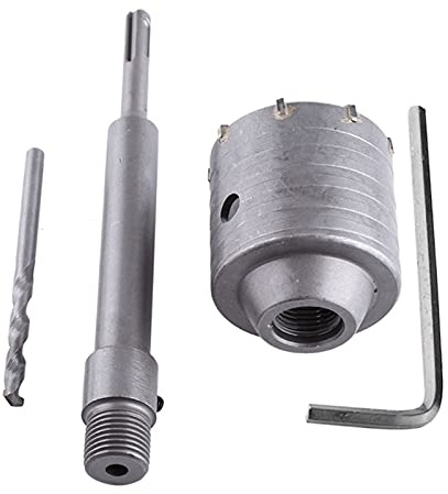 Sierra de corona para hormigón eléctrica, Día del Broca for sierra de corona de pared de 200 mm, vástago multifuncional