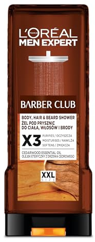 L'Oréal Paris Men Expert Barber Club 5-i-1 kroppsrengöring, hår och skägg, 400 ml