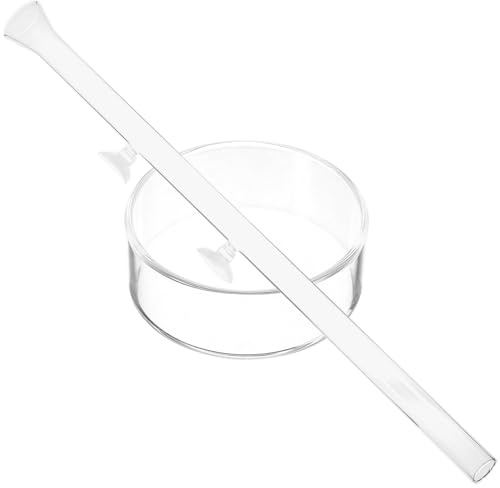 TOYZFRIENDY Distributeur de Nourriture pour Crevettes Aquarium 40 Cm Transparent en Verre Boîte d'alimentation, Accessoire D'aquarium pour Poissons Tropicaux et Crevettes, Tube d'alimentation
