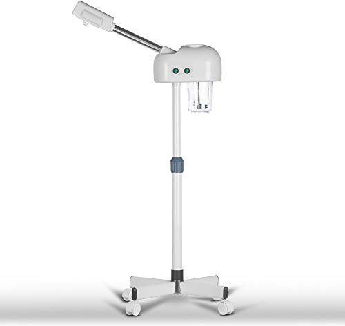 JVSURF Professional Facial Steamer, Ozone and Steamer Function, Extract Blackheads for Face, Use in SPA Salon, High 0.95m - 1.2m, White